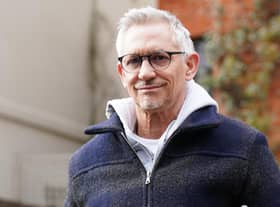 Gary Lineker, who will return to TV screens to present live coverage of the FA Cup quarter-final between Manchester City and Burnley on Saturday.