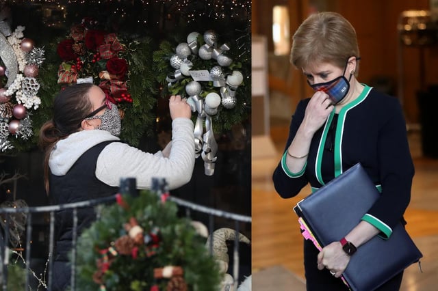 First Minister Nicola Sturgeon said rules are likely to tighten for the Christmas period picture: PA