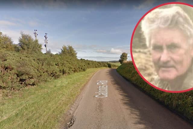 A body has been found off of Calcots Road in Elgin, following appeals for missing person Ronald Kemp, 75 (Photo: Police Scotland and Google Maps).