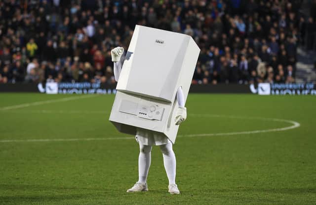 West Bromwich Albion mascot Boiler Man may get a new look as old-style equipment disappears (Picture: Matthew Lewis/Getty Images)