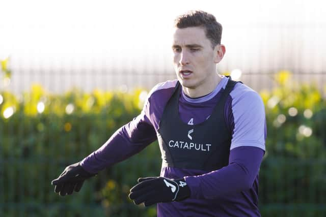 Paul Hanlon is back in Hibs training after illness.