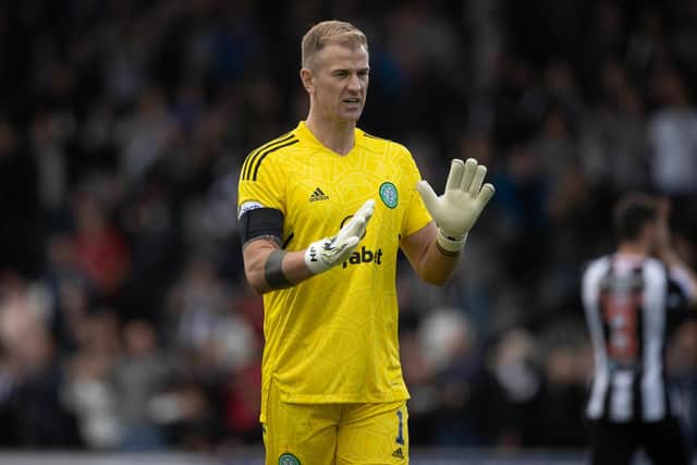 Celtic goalkeeper Joe Hart conceded twice in a league game for the first time since February.  (Photo by Craig Williamson / SNS Group)