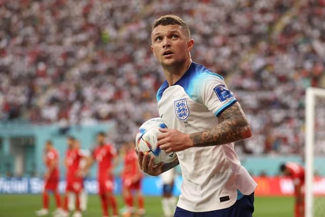 England defender Kieran Trippier was a star of the Three Lions' 6-2 win over Iran on Monday (Photo by Julian Finney/Getty Images)