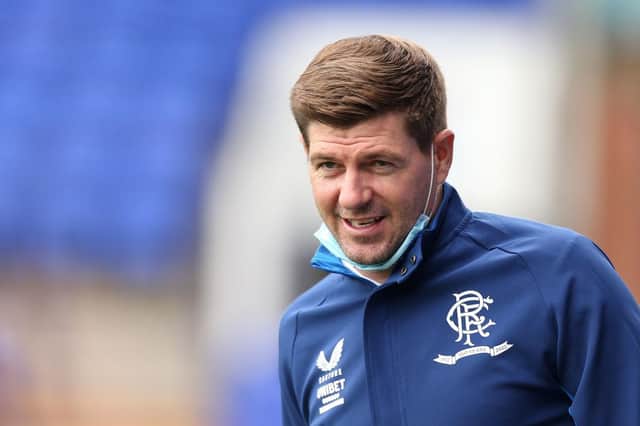 Steven Gerrard, Manager of Rangers. (Photo by Lewis Storey/Getty Images)