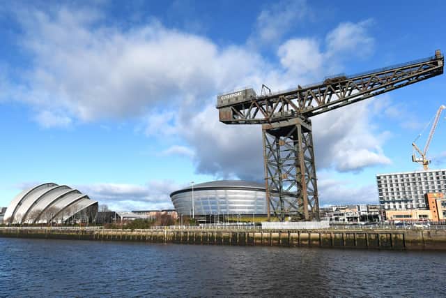 The Scottish Event Campus which will host the Cop26 conference is served by trains from across the west of Scotland. Picture: John Devlin