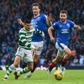 Celtic's Liel Abada in action against Rangers in the Viaplay Cup final.  (Photo by Craig Foy / SNS Group)