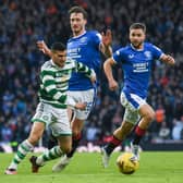 Celtic's Liel Abada in action against Rangers in the Viaplay Cup final.  (Photo by Craig Foy / SNS Group)