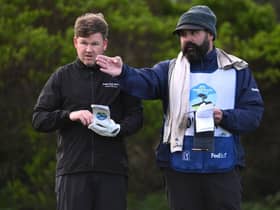 Paul O'Hara impressed his local caddie, Gabriel Arcoleo, with how he played on his PGA Tour debut. Orlando Ramirez/Getty Images.