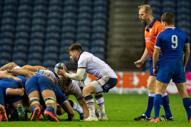 Scrum-half Ali Price feels Scotland have tightened up defensively. Picture: Bill Murray/SNS