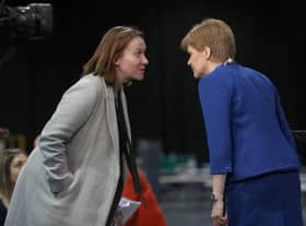 First Minister Nicola Sturgeon with her close aide Liz Lloyd
