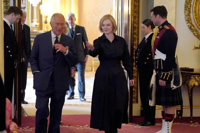 King Charles holds a meeting with Liz Truss and members of her Cabinet at Buckingham Palace (Picture: Jonathan Brady/WPA pool/Getty Images)