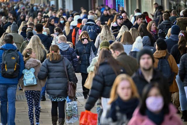 January sales in Scotland fell 8% compared to before the pandemic, but were up 5.1% from December (pictured). Picture: Jeff J Mitchell/Getty Images.