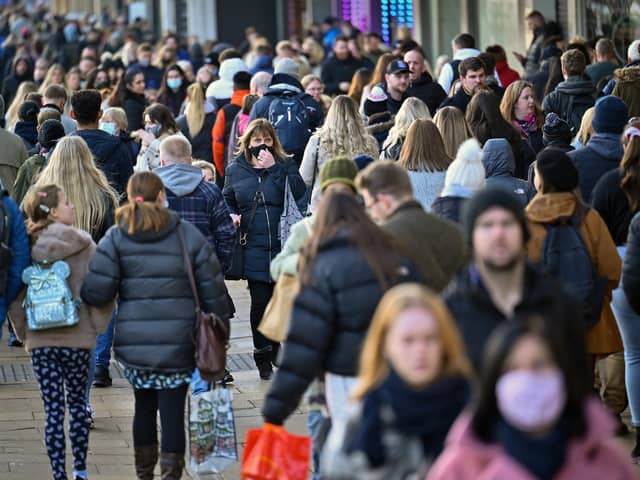 January sales in Scotland fell 8% compared to before the pandemic, but were up 5.1% from December (pictured). Picture: Jeff J Mitchell/Getty Images.
