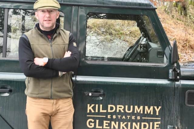 Alex Porter was hired as estate manager for Kildrummy and Glenkindie two months ago after spending 26 years in the army.