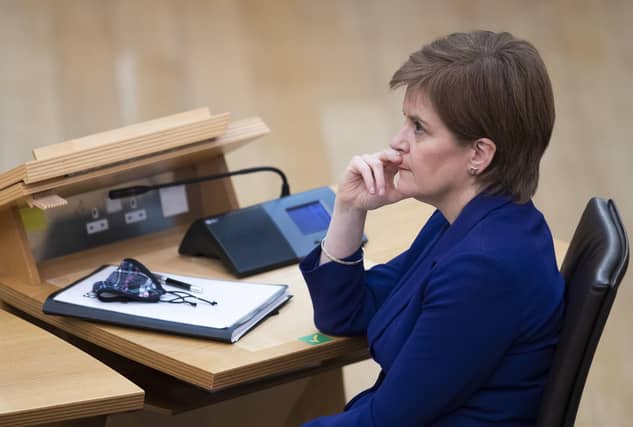 Nicola Sturgeon's approval ratings may have slipped but she still has a positive score and a commanding lead over Boris Johnson (Picture: Jane Barlow/PA Wire)