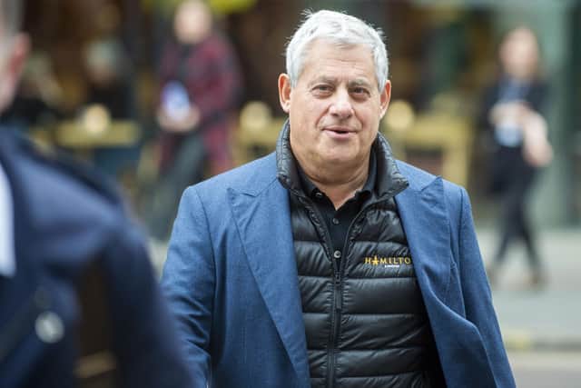 Sir Cameron Mackintosh was in Edinburgh to announce the Scottish premiere of Hamilton at the Festival Theatre. Picture: Lisa Ferguson