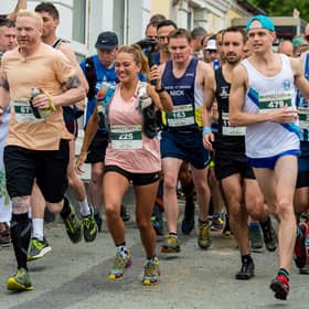 Endurance runner Susie Chan at the start of Man v Horse.  PIC PA Photo/Aled Llywelyn.