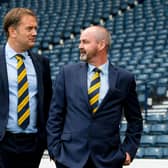 SFA chief executive Ian Maxwell with Scotland head coach Steve Clarke