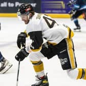 Adam Johnson in action for Nottingham Panthers against Coventry Blaze earlier this season (Pic: Scott Wiggins)