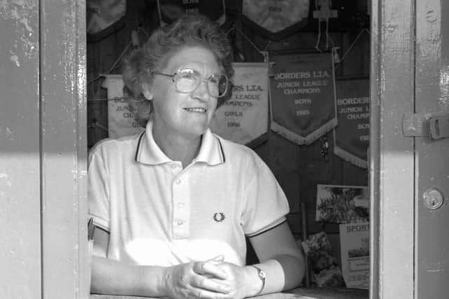 As well as being a doughty campaigner, Madge taught children tennis with husband Bob (Picture: Derek Lunn)