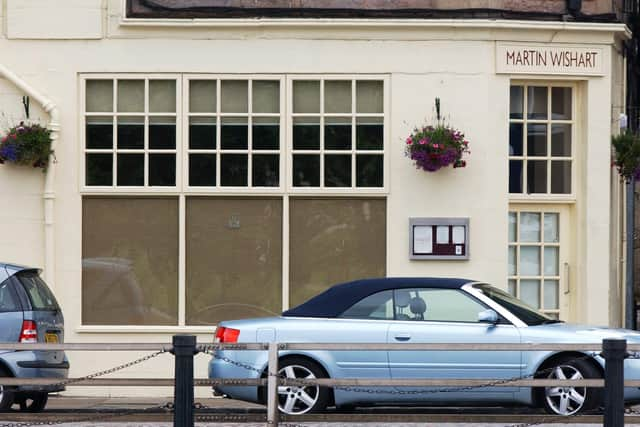 Martin Wishart's restaurant on The  Shore in Leith