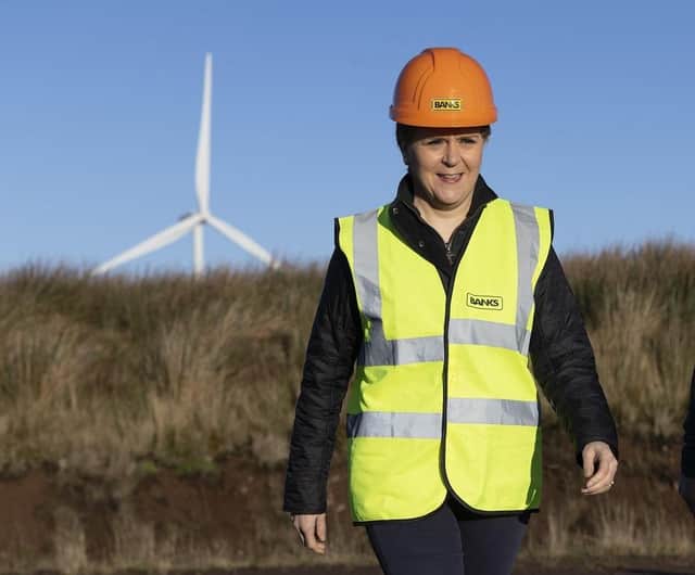 First Minister Nicola Sturgeon's government has faced repeated questions on when it first knew a favoured wind energy statistic was inaccurate.