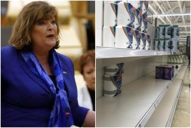 Fiona Hyslop says business will face repercussions if they ignore coronavirus advice