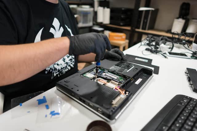 The Remakery has focused on refurbishing electronics to help those suffering digital poverty and social isolation. Picture: Lee Live.