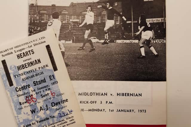 Aidan's programme and ticket stub from "the greatest game in history".