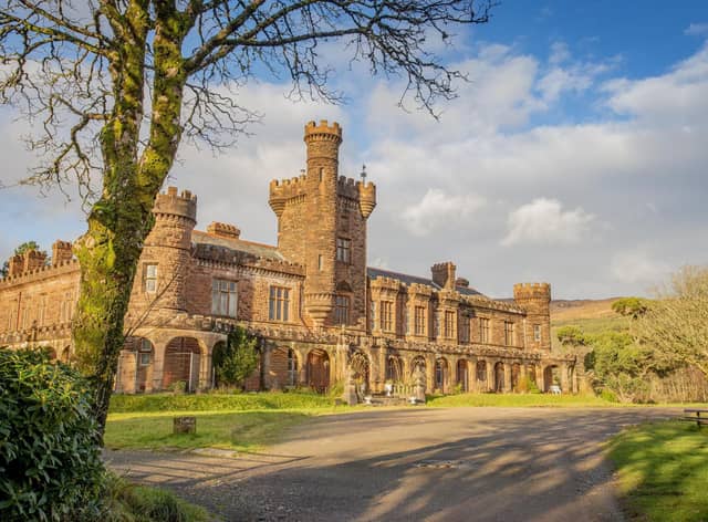 Kinloch Castle on Rum is on the verge of being sold to multimillionaire Jeremy Hosking but a row has broken out on the island over the potential sale. PIC: SWNS.