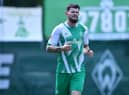 Oliver Burke scored twice on his Werder Bremen debut in a friendly against Karlsruher SC. Photo by Action Press/Shutterstock (13018311al)