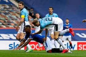 Alfredo Morelos won Rangers' penalty and is heading off on international duty with Colombia (Photo by Alan Harvey / SNS Group)
