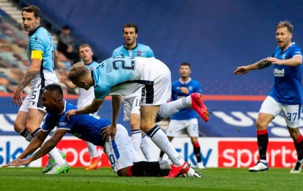 Alfredo Morelos won Rangers' penalty and is heading off on international duty with Colombia (Photo by Alan Harvey / SNS Group)