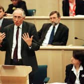 First Minister Donald Dewar, pictured addressing the Scottish Parliament in 2000, saw devolution as the start of a process of enhancing democracy (Picture: Ben Curtis/PA)