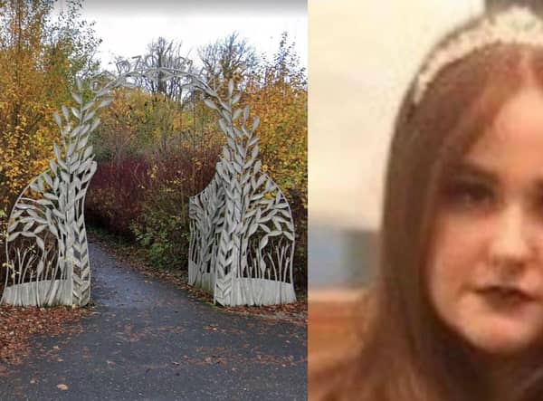Amber Gibson was found murdered near to Cadzow Glen in Hamilton on Sunday.