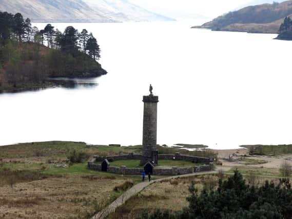 The Glenfinnan Monument remembers the raising of the Jacobite standard on August 19, 1745 and the Highlanders who died fighting the rising that followed. PIC: Creative Commons/Enric.