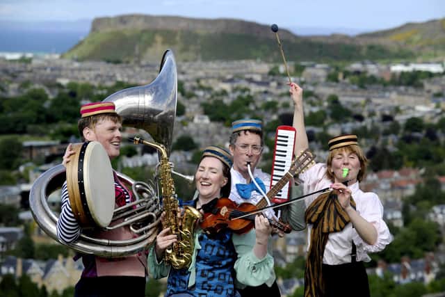 Musicians Claire Willoughby, Daniel Padden, Rory Haye and Sita Pieraccini launched the 'Made In Scotland' strand of this year's Fringe programme. Picture: Colin Hattersley