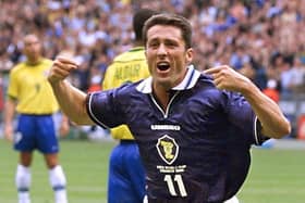Scorer of perhaps the most watched Scotland goal of all time when he tucked away a penalty in front of hundreds of millions watching on tv across the globe in the opening game of the 1998 World Cup. He smiled as he struck the ball already knowing full well it was destined to hit the net and this summed up the class and confidence Collins brought to the Scotland midfield over 58 appearances, the last of which was the 1-0 win over England at Wembley in the Euro 2000 play-off in 1999. He made his debut when still at Hibs in 1988 and scored in a 2-2 friendly draw against Saudi Arabia. Played for Celtic between 1990 and 1996 and was hugely successful.