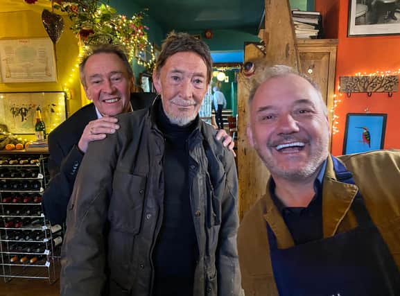 Bob takes Paul to his native Middlesbrough to meet hero Chris Rea in Mortimer & Whitehouse: Gone Christmas Fishing