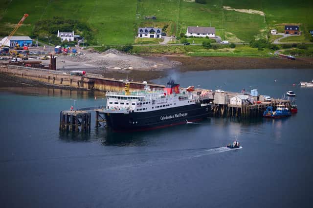 Lochmaddy, with the MV Hebrides ferry in port. Picture: Brian_D_Anderson/Shutterstock