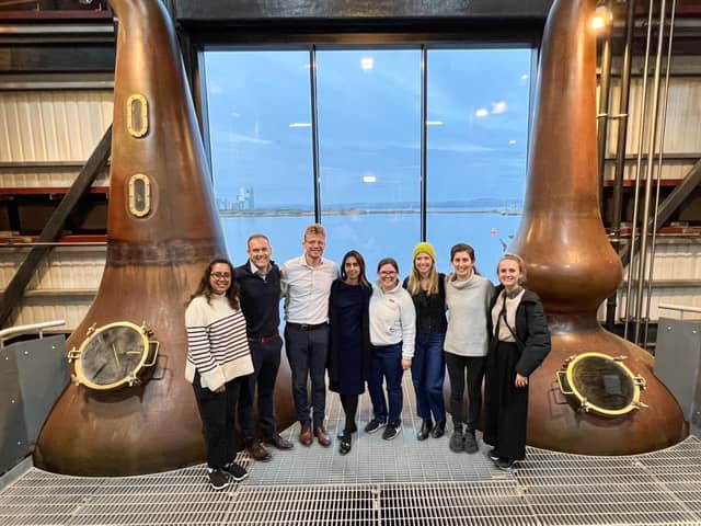 The attaches at the Port of Leith Distillery