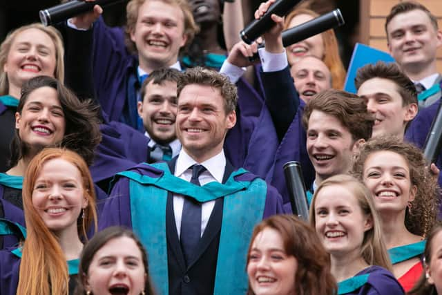 RCS graduate Richard Madden receives an honorary doctorate in 2019. Picture: Robert McFadzean