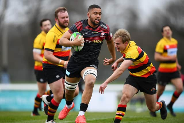 Saracens' Andy Christie is the Scotland Six Nations squad. (Photo by Alex Davidson/Getty Images)