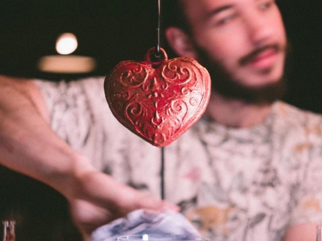 The team at Edinburgh’s fantasy-inspired bar, The Cauldron, mixing a menu of magical love potions for Valentine’s Day 2020.