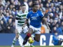 Rangers' Alfredo Morelos is tracked by Celtic's Callum McGregor during the 2-2 draw at Ibrox. (Photo by Alan Harvey / SNS Group)