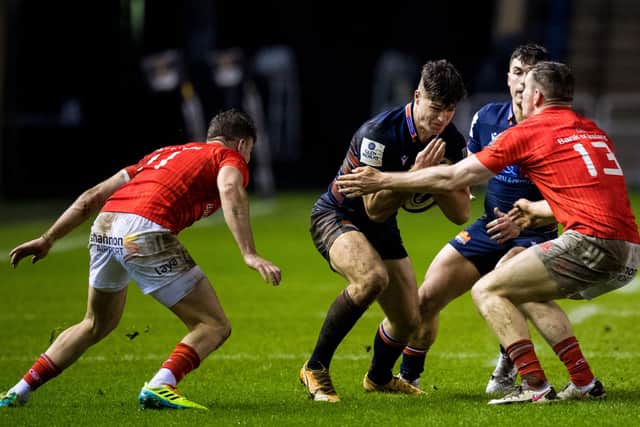 Jack Blain in action for Edinburgh against Munster. Picture: Ross Parker/SNS