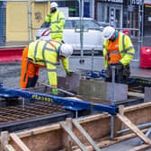 Workers on the Trams to Newhaven project