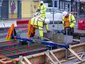 Workers on the Trams to Newhaven project