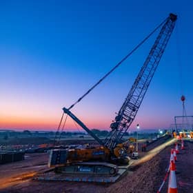 Reston station is due to be completed next March. Picture: Peter Devlin/Network Rail