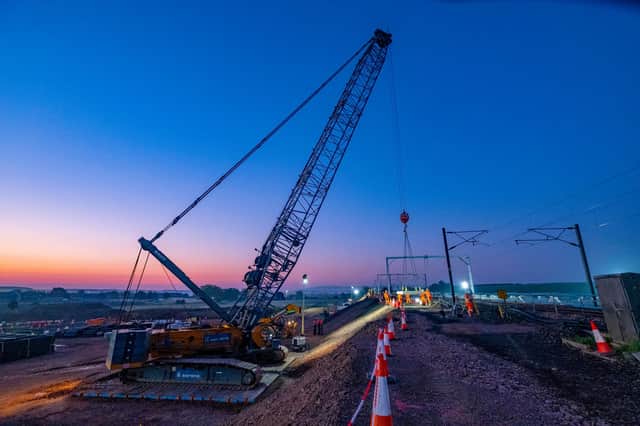 Reston station is due to be completed next March. Picture: Peter Devlin/Network Rail